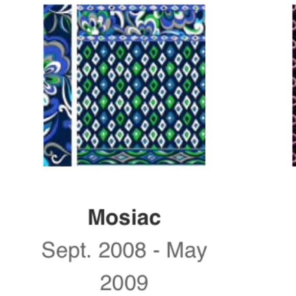 Vera Bradley Mosaic (retired) Print Messenger Crossbody - Picture 7 of 9